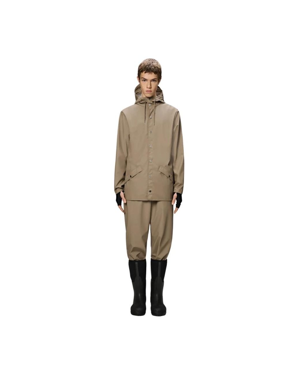 Rains Brown Rain Jackets for men