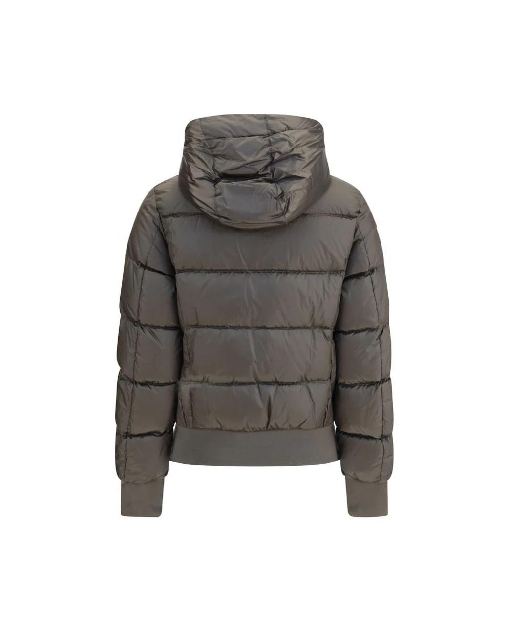 Parajumpers Gray Hooded Down Jacket