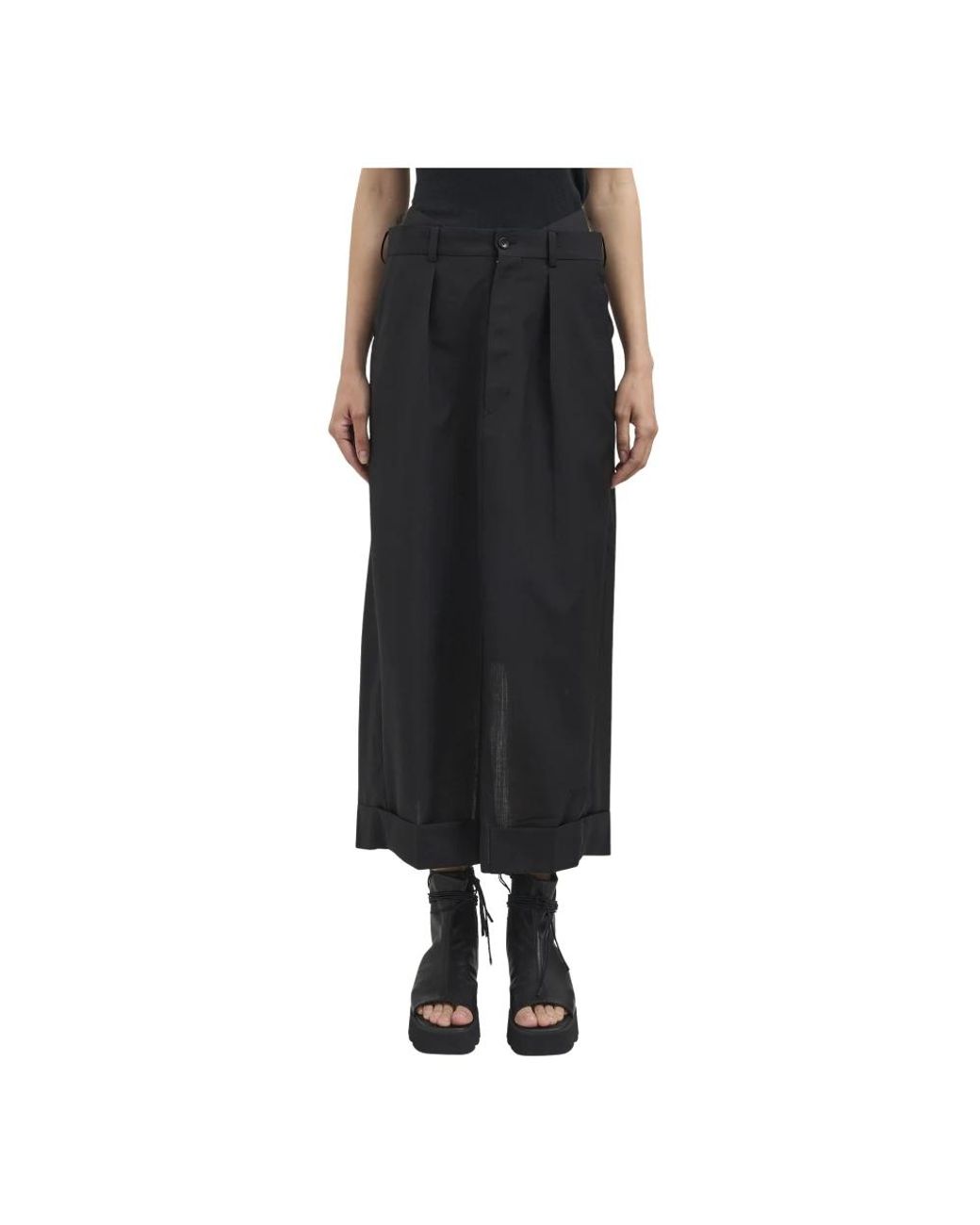 Junya Watanabe Black Midi Skirts for men
