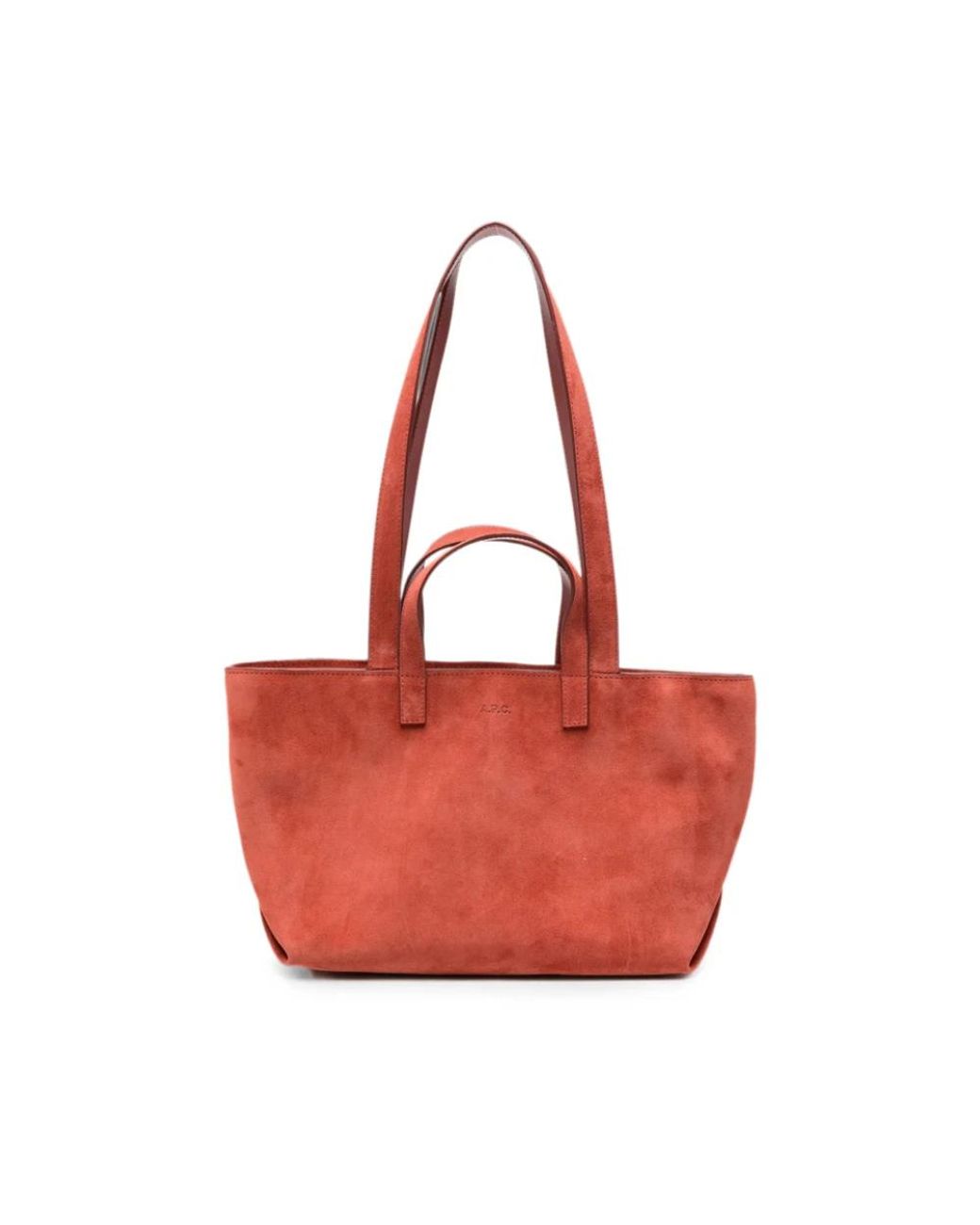 A.P.C. Red Shopping Bags