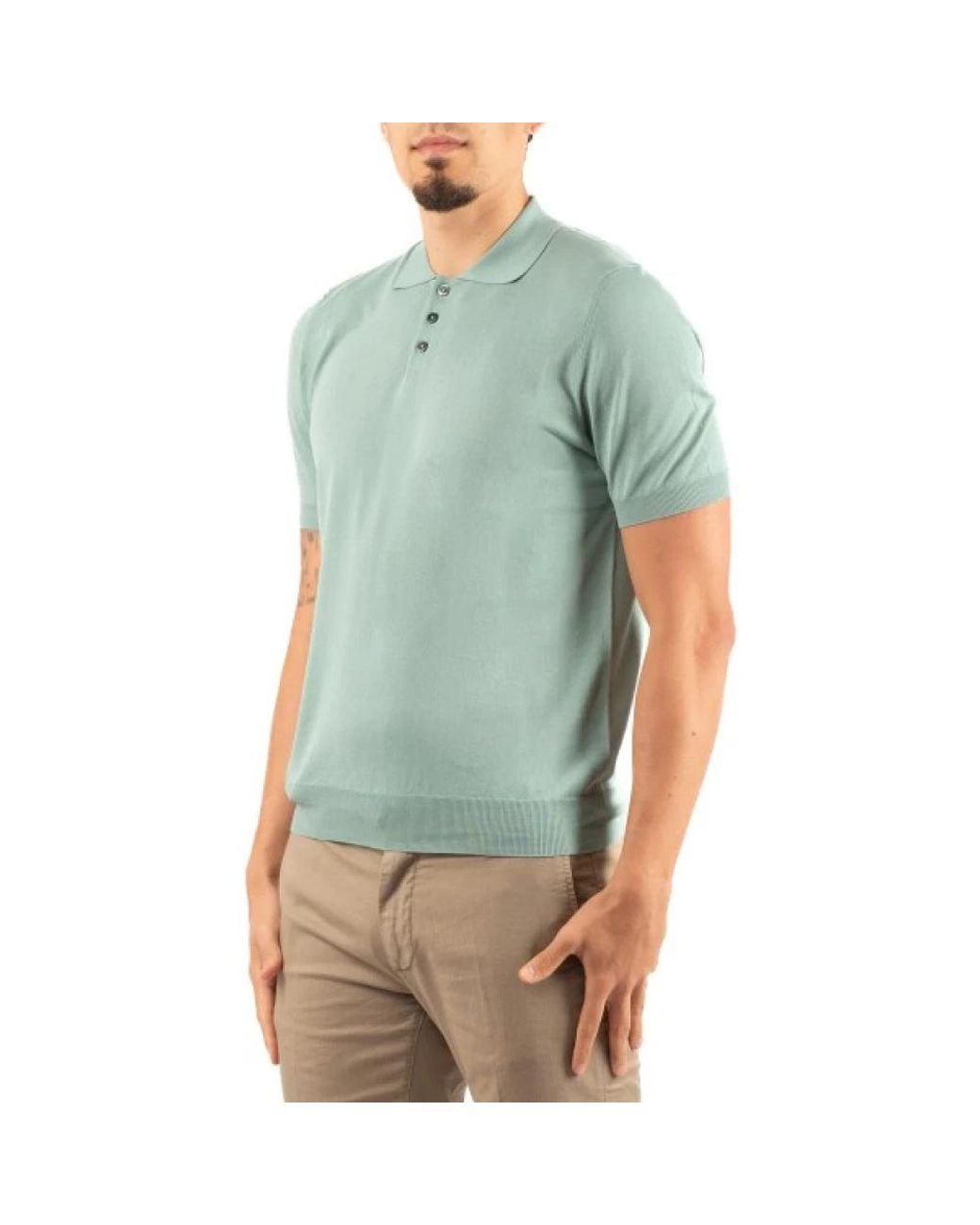 hindustrie Green Polo Shirts for men