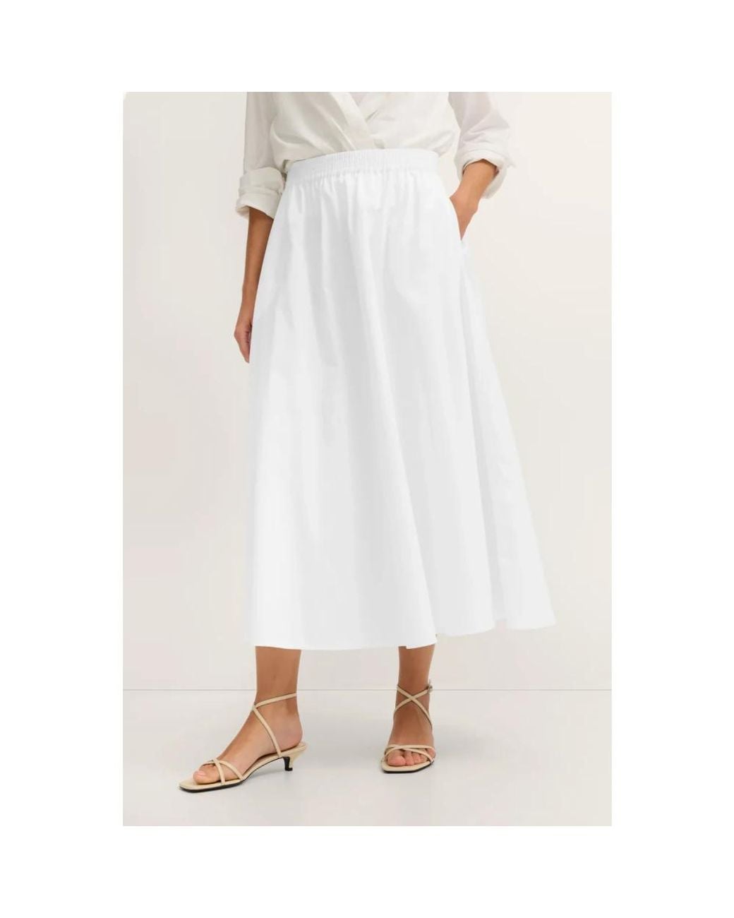 Midi Skirts Bugatti en coloris White