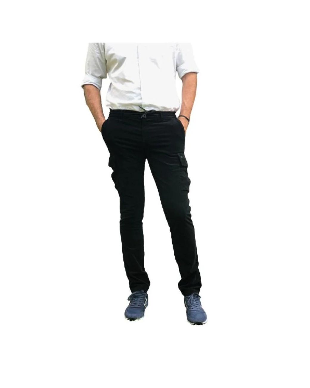Mason's Black Slim-Fit Trousers for men