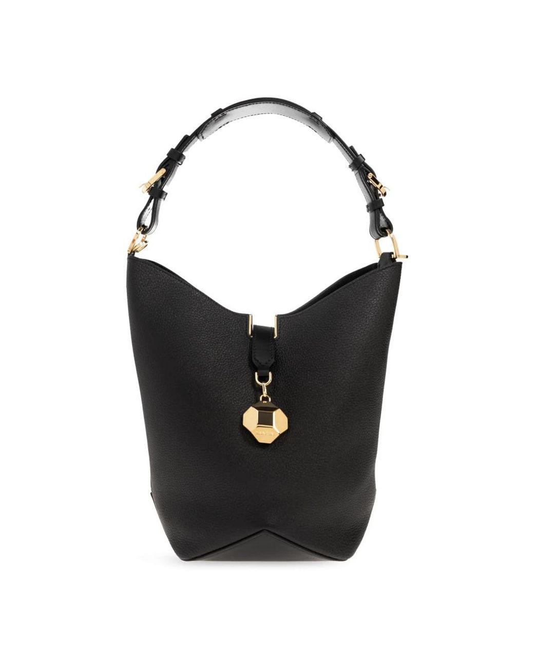 Lanvin Catch Medium Bucket Bag in het Black