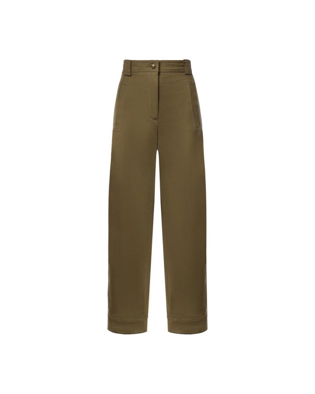 Max Mara Green Straight Trousers