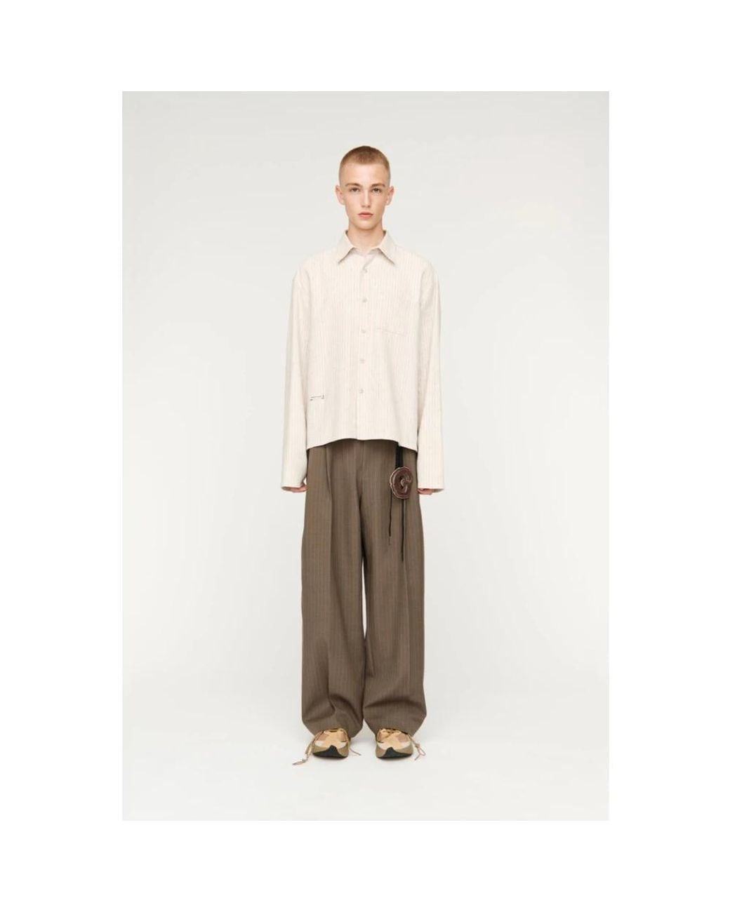 Song For The Mute White Casual Shirts for men