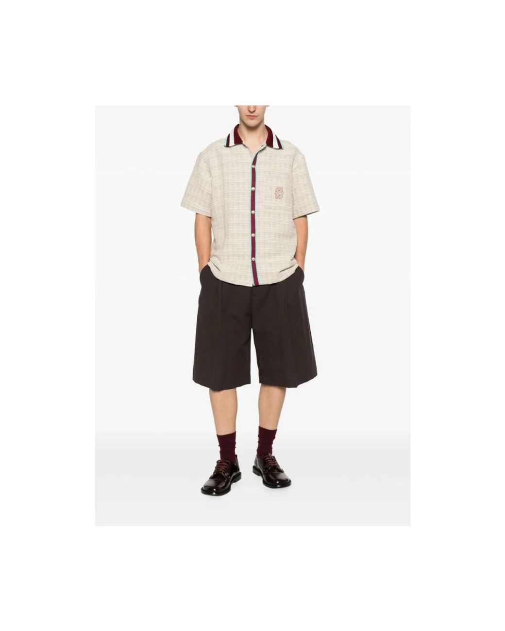 Drole de Monsieur Natural Short Sleeve Shirts for men