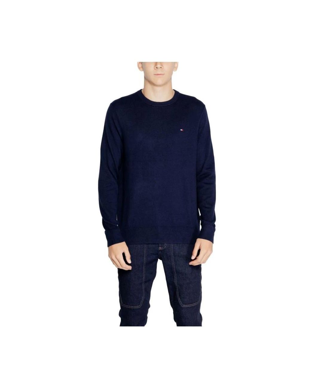 Tommy Hilfiger Blue Round-Neck Knitwear for men