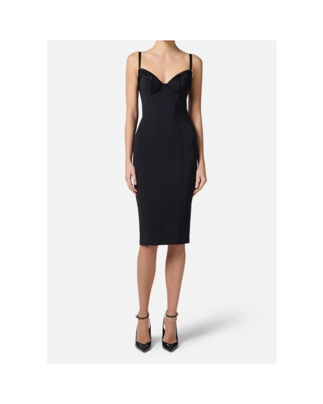 Elisabetta Franchi Blue Midi Dresses
