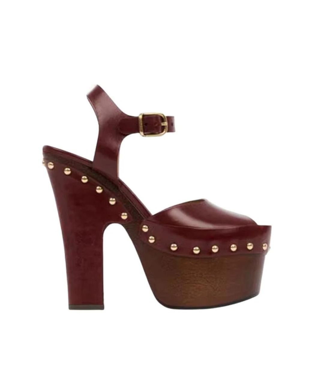 Chloé Red High Heel Sandals