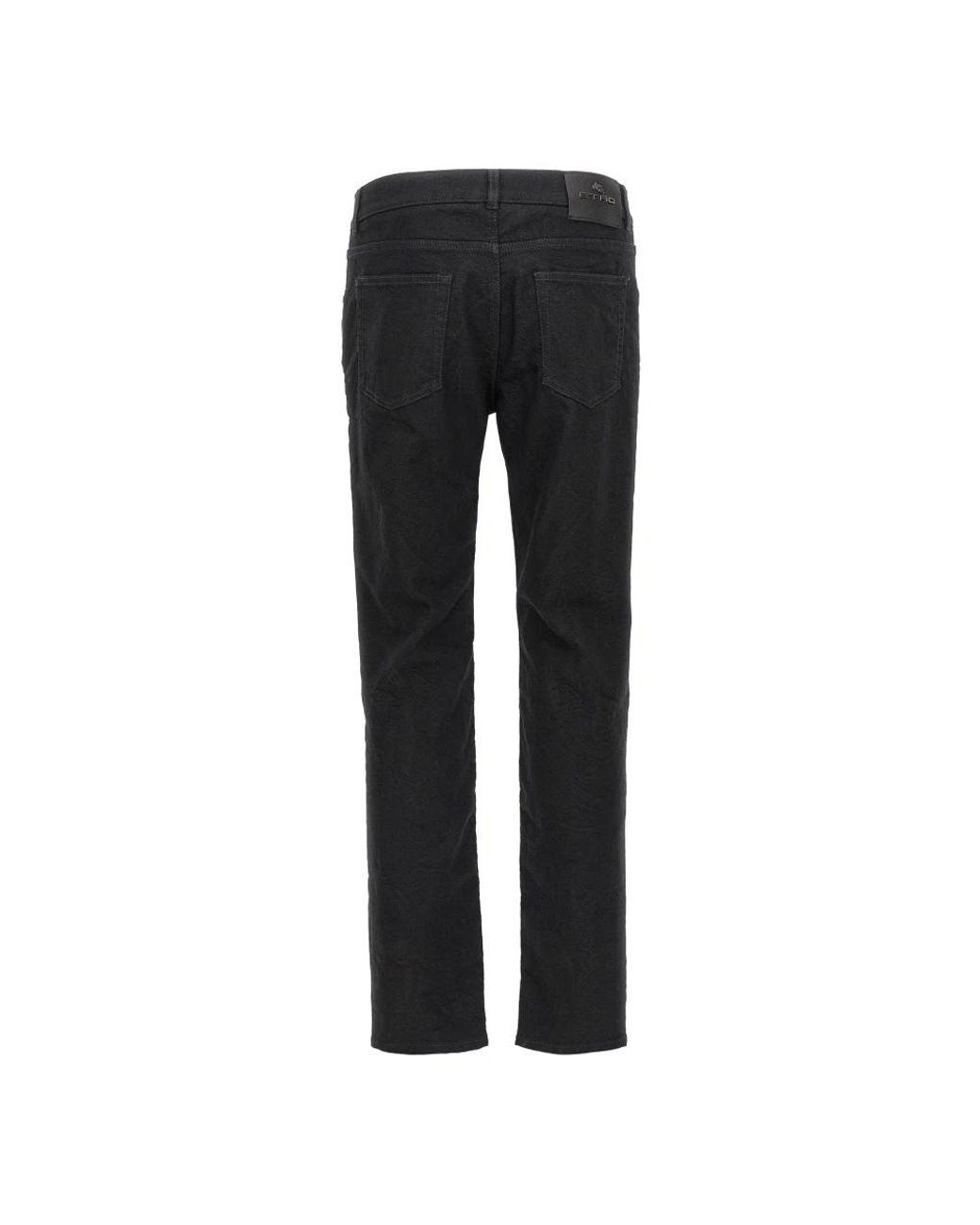 Etro Black Slim Fit Jeans for men