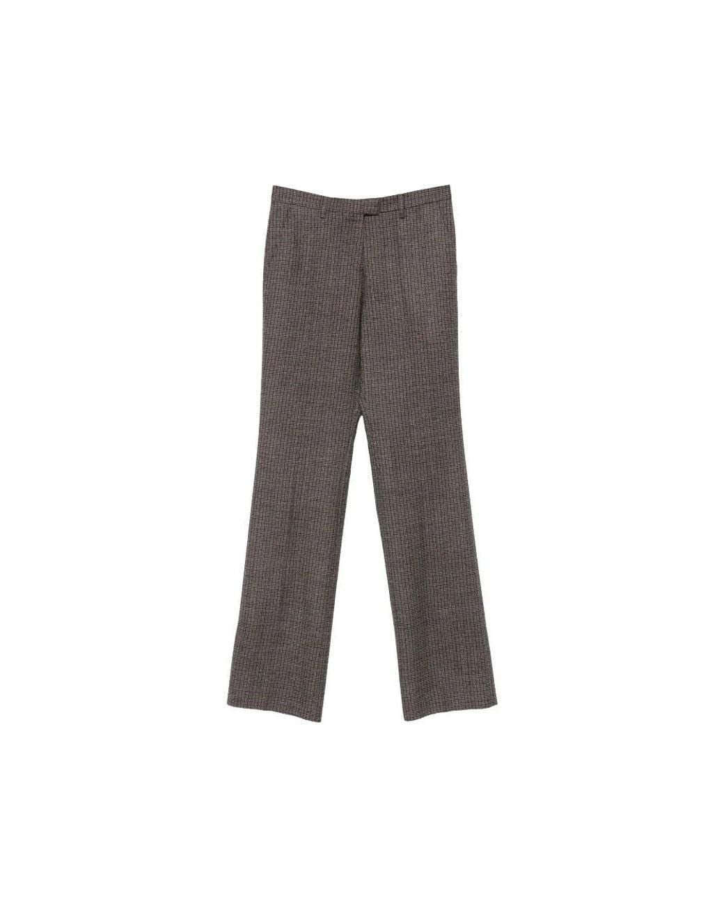 Etro Gray Straight Trousers