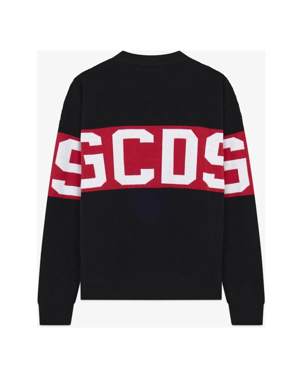 Gcds Black Round-Neck Knitwear