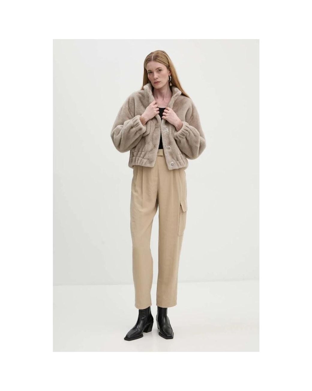 Straight Trousers Ba&sh en coloris Natural