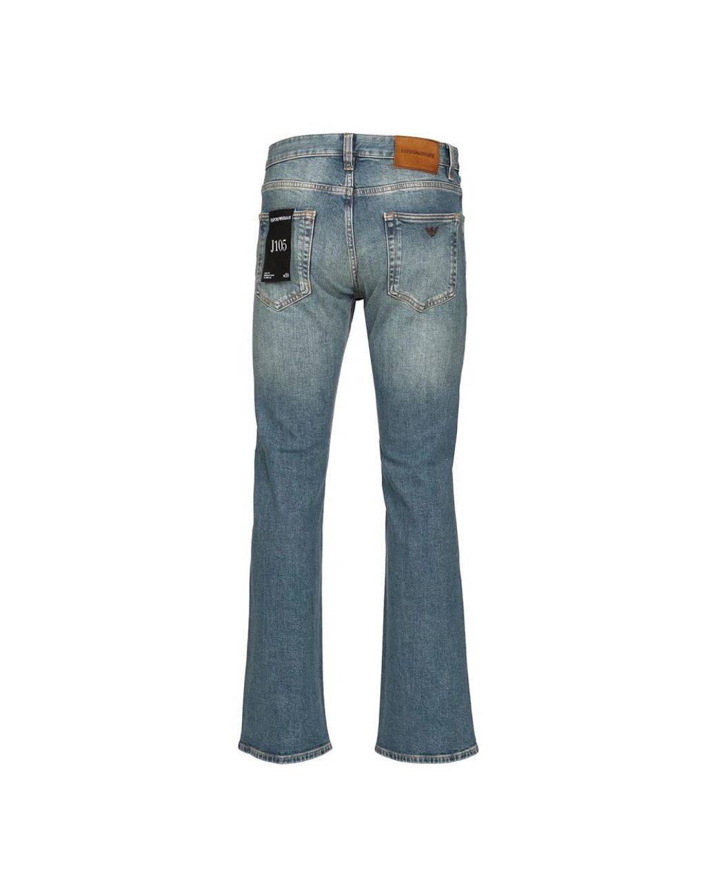 Emporio Armani Blue Straight Fit Jeans for men