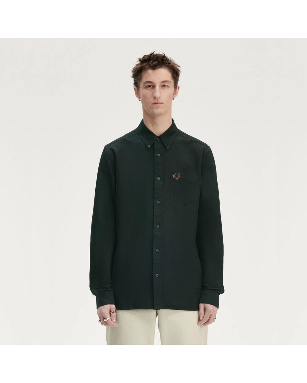 Fred Perry Green Casual Shirts for men