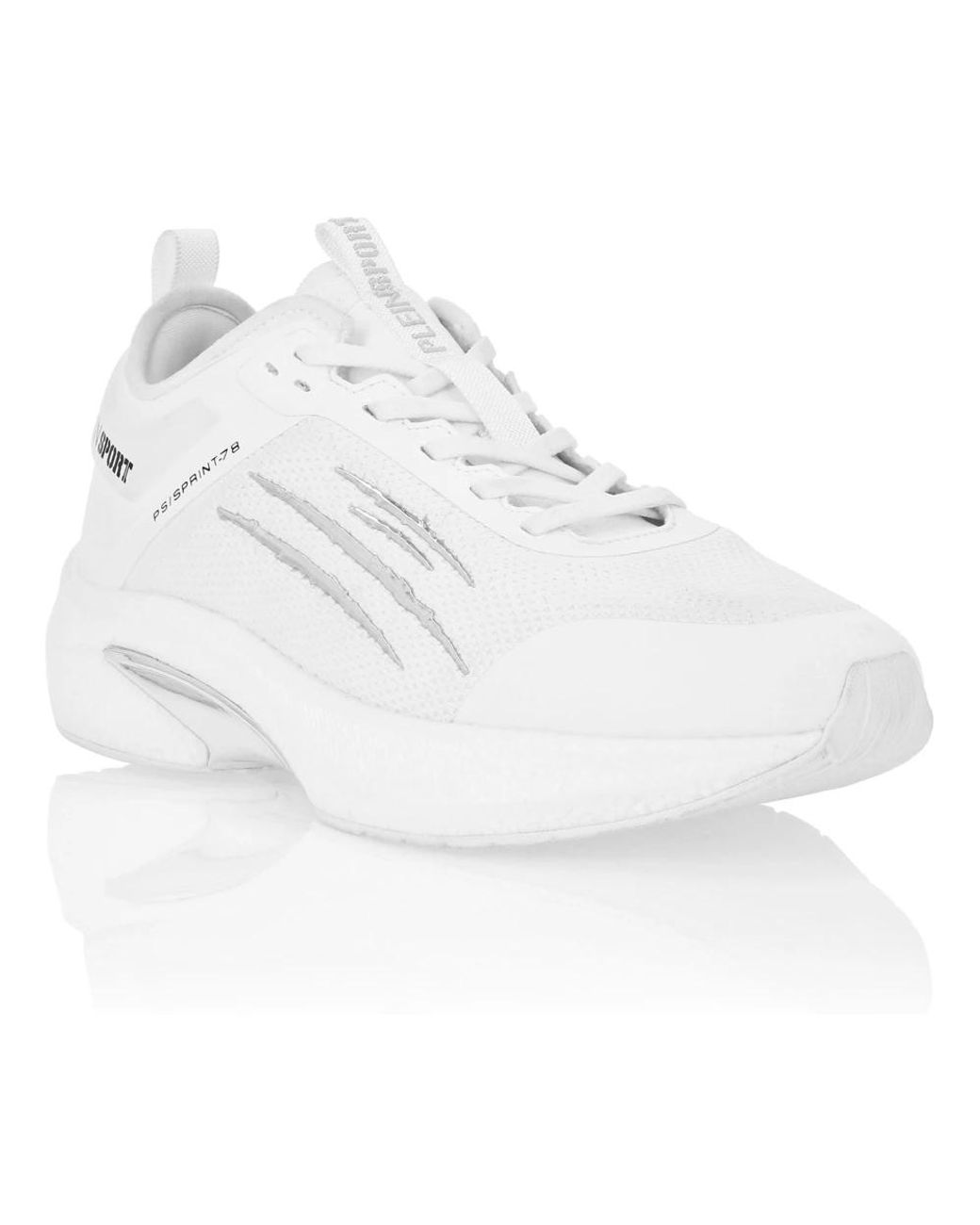 Philipp Plein White Stealth Runner Extra Light