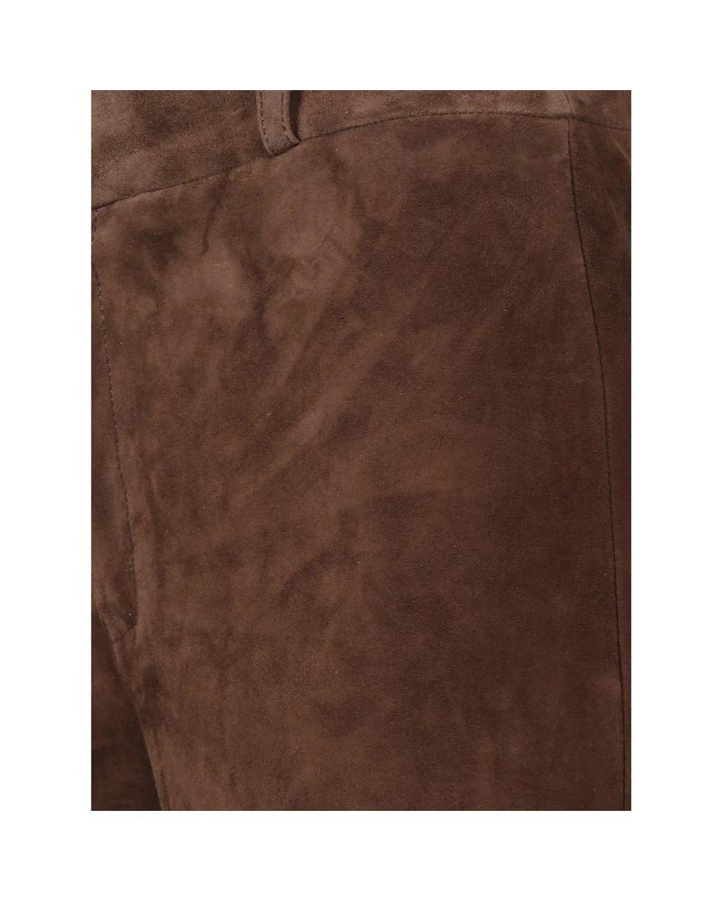Leather Trousers Arma de color Brown