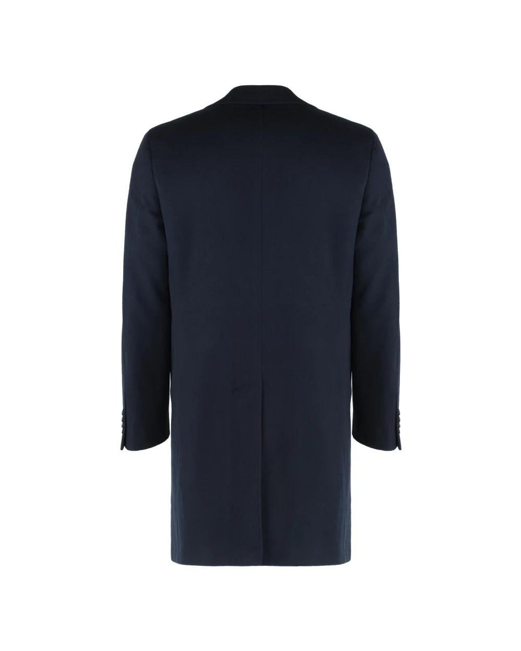 Canali Blue Single-Breasted Coats for men