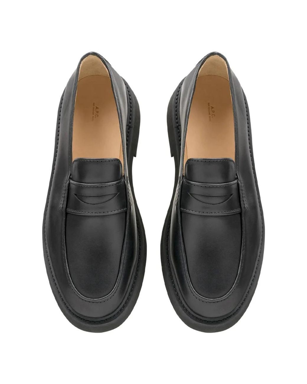 A.P.C. Black Loafers