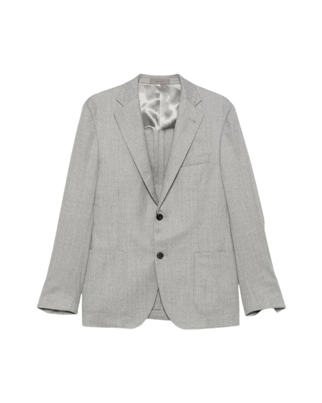 Corneliani Gray Blazers for men