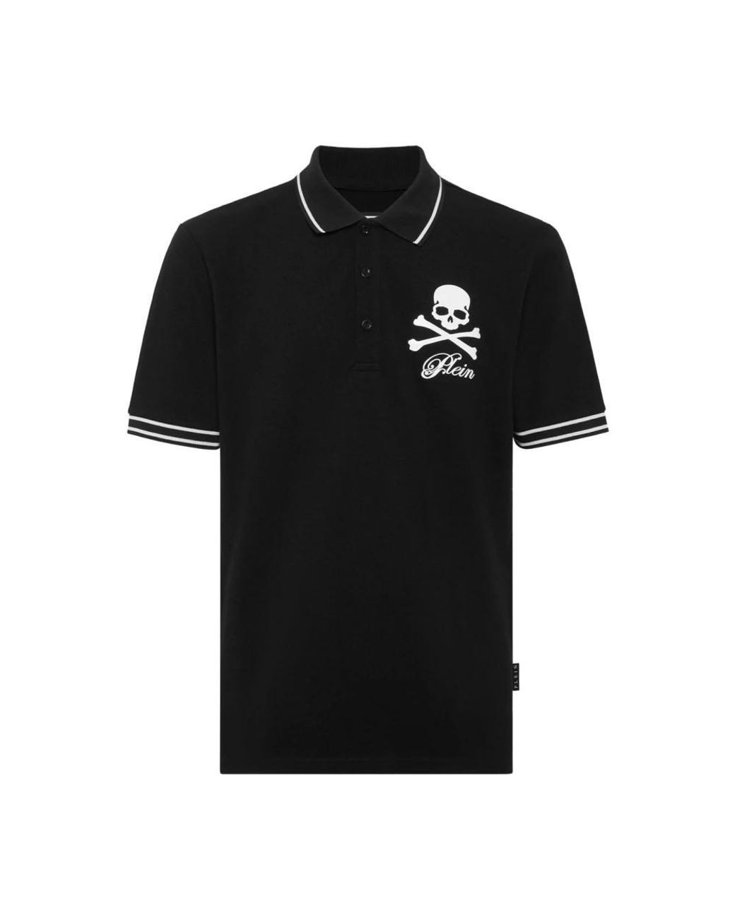 Philipp Plein Black Polo Shirts for men