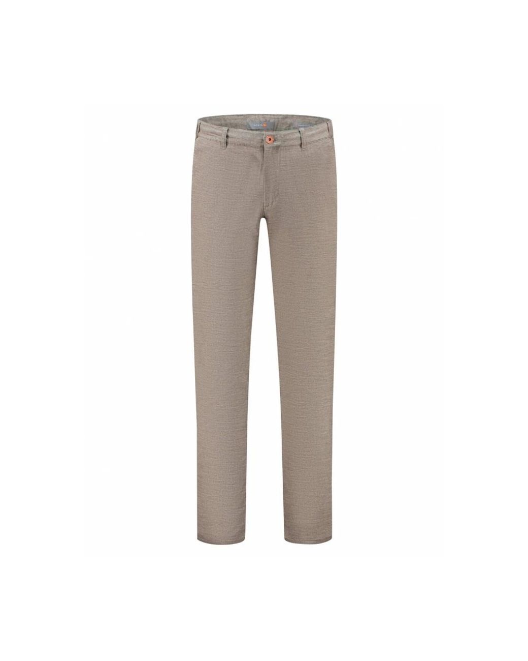 North84 Gray Slim-Fit Trousers for men
