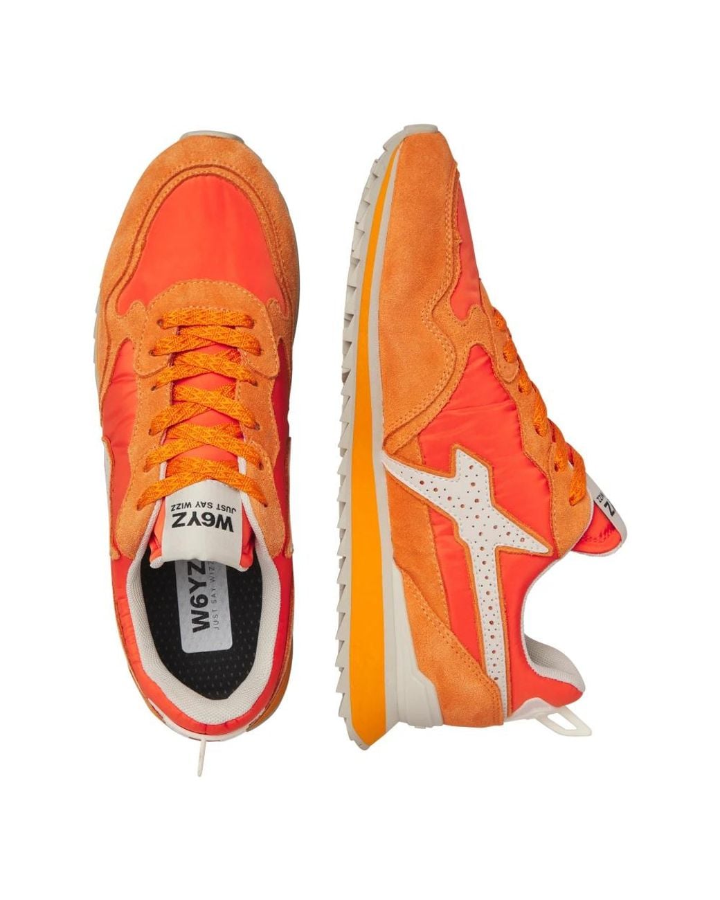 W6yz Orange Sneakers for men
