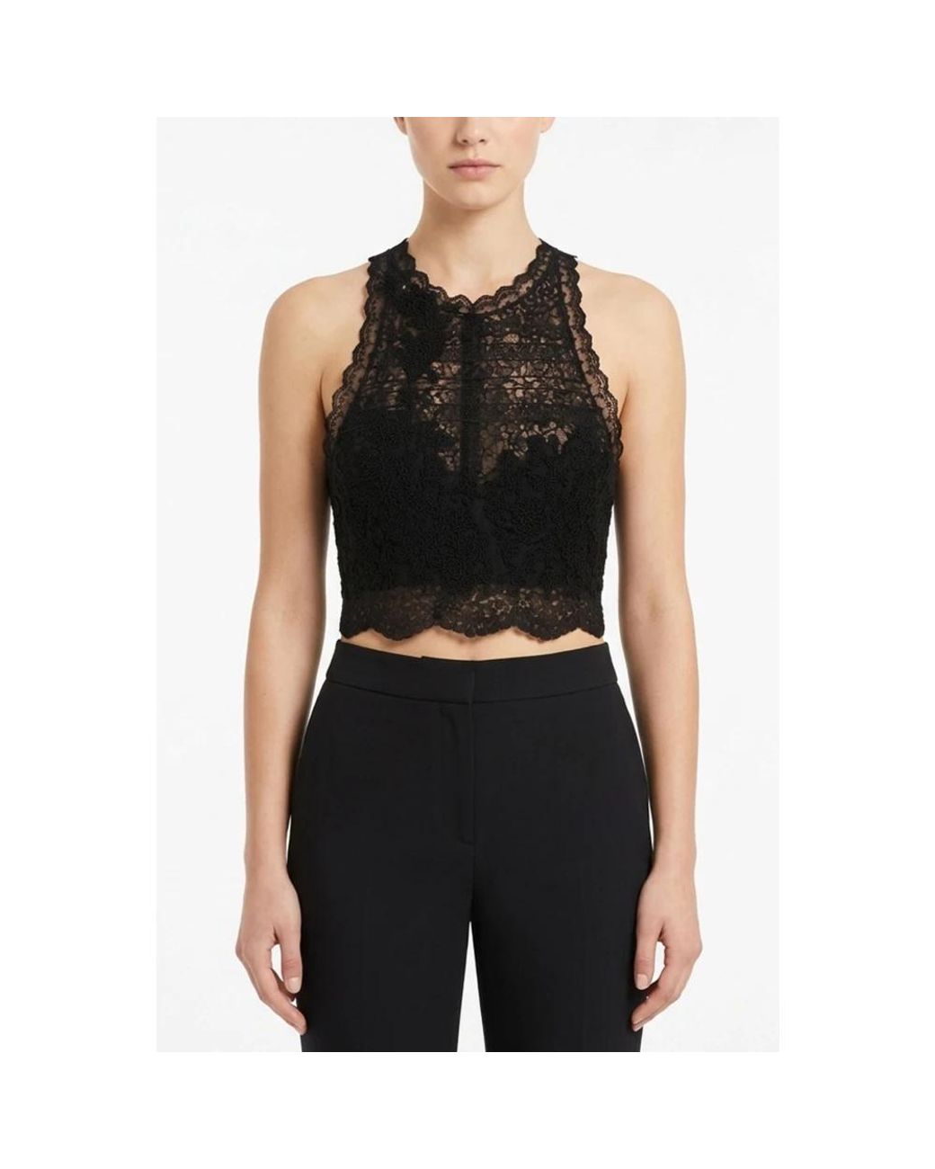Ermanno Scervino Black Sleeveless Tops