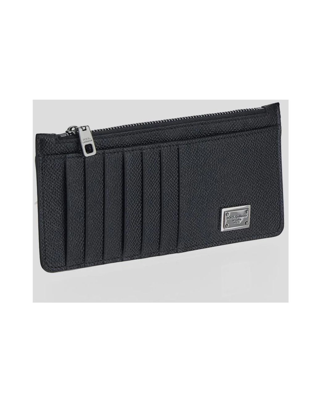 Dolce & Gabbana Black Card Holder St.Dauphine Accessories for men