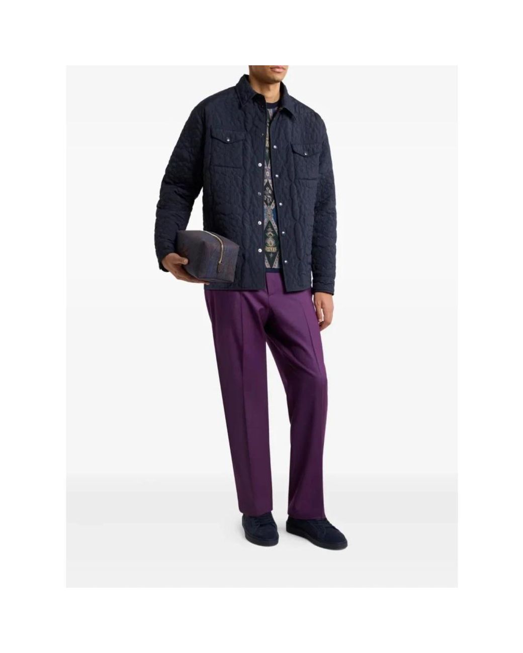 Etro Blue Light Jackets for men