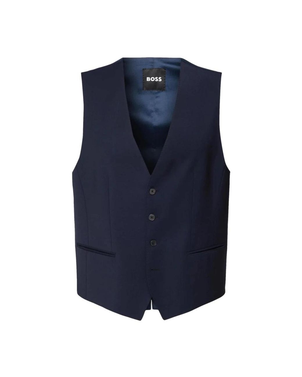 Boss Blue Waistcoats for men