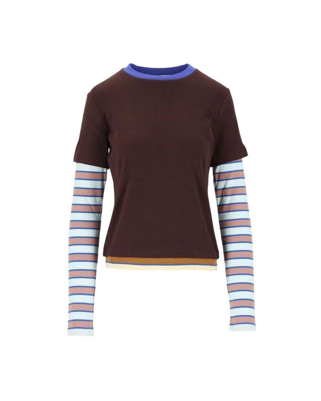 Staud Brown Long Sleeve T-Shirts