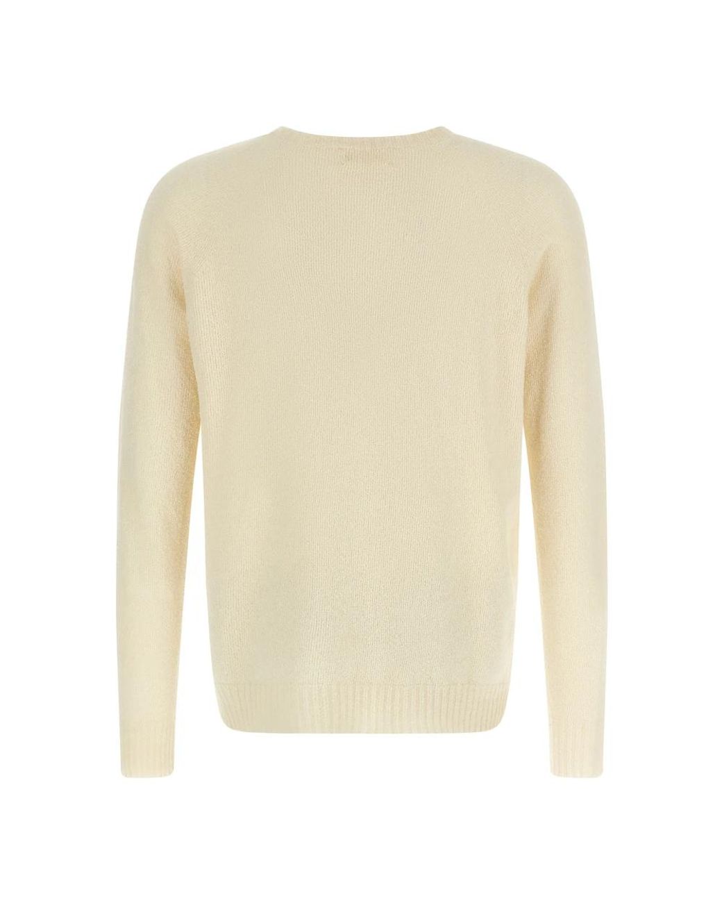 Ma'ry'ya White Round-Neck Knitwear for men