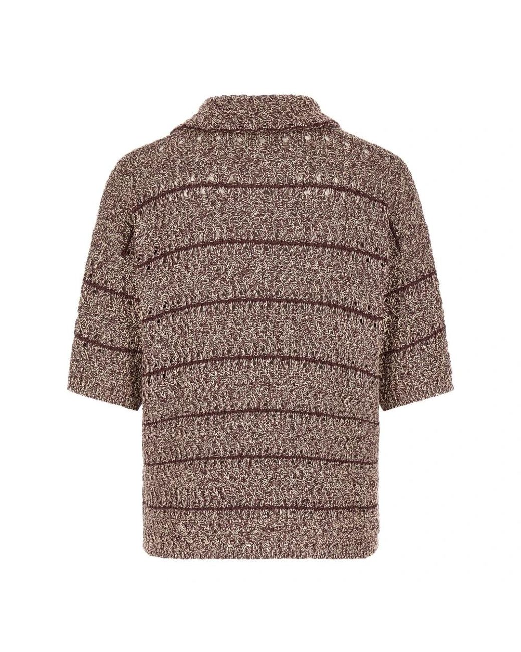 Roberto Collina Brown V-Neck Knitwear for men
