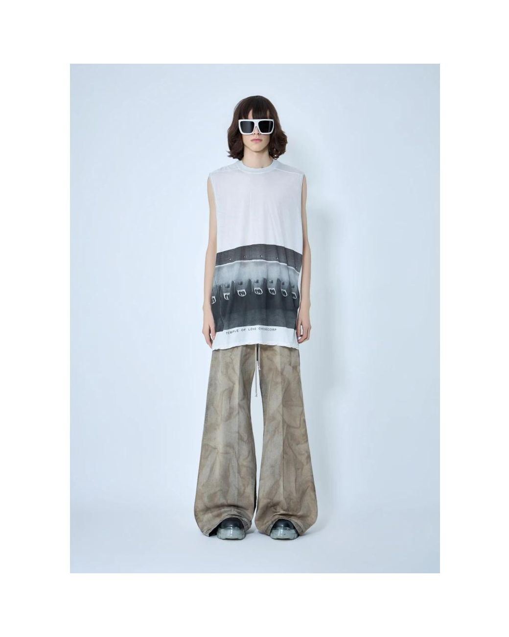 Rick Owens Blue Sleeveless Tops for men