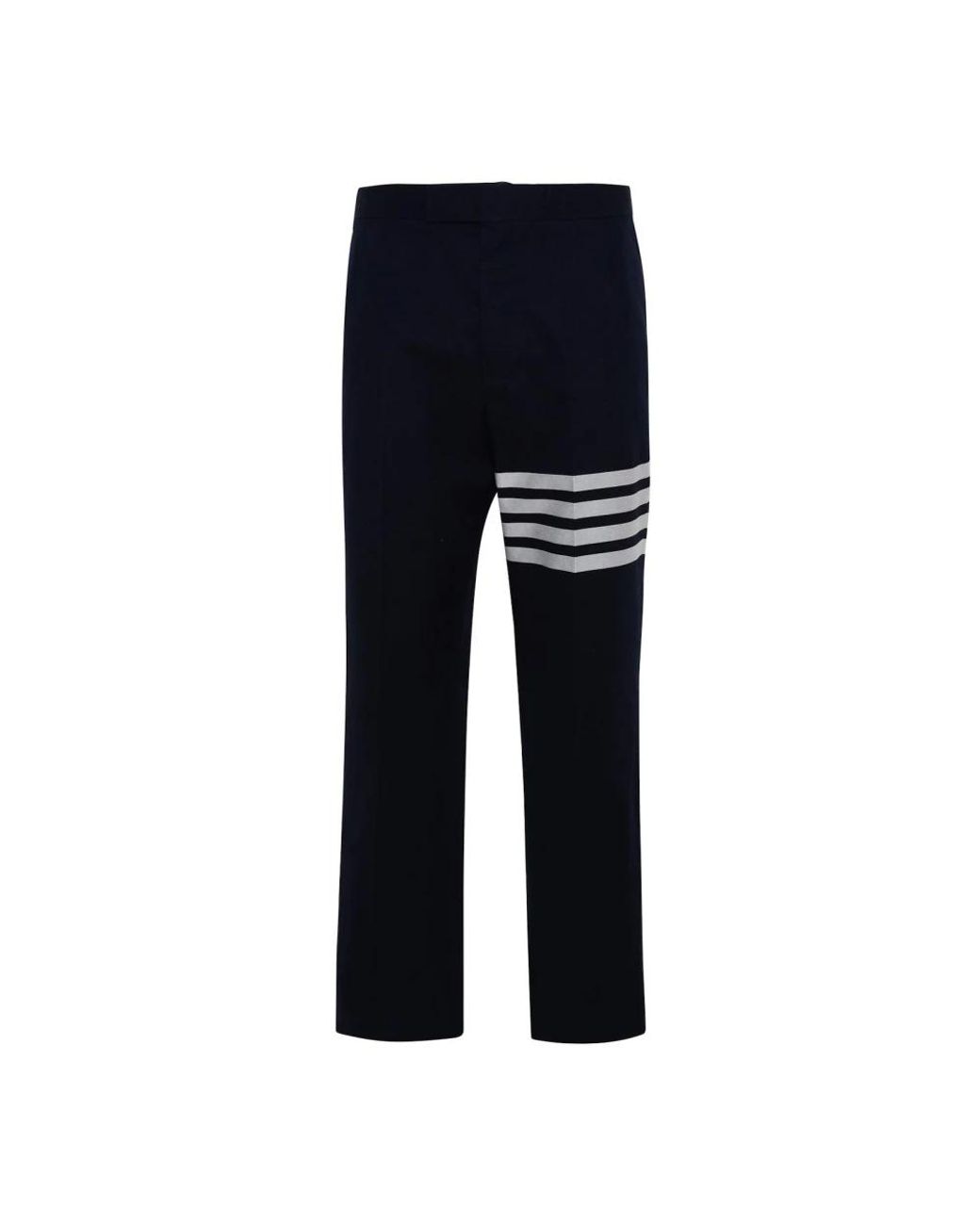 Thom Browne Blue Straight Trousers for men