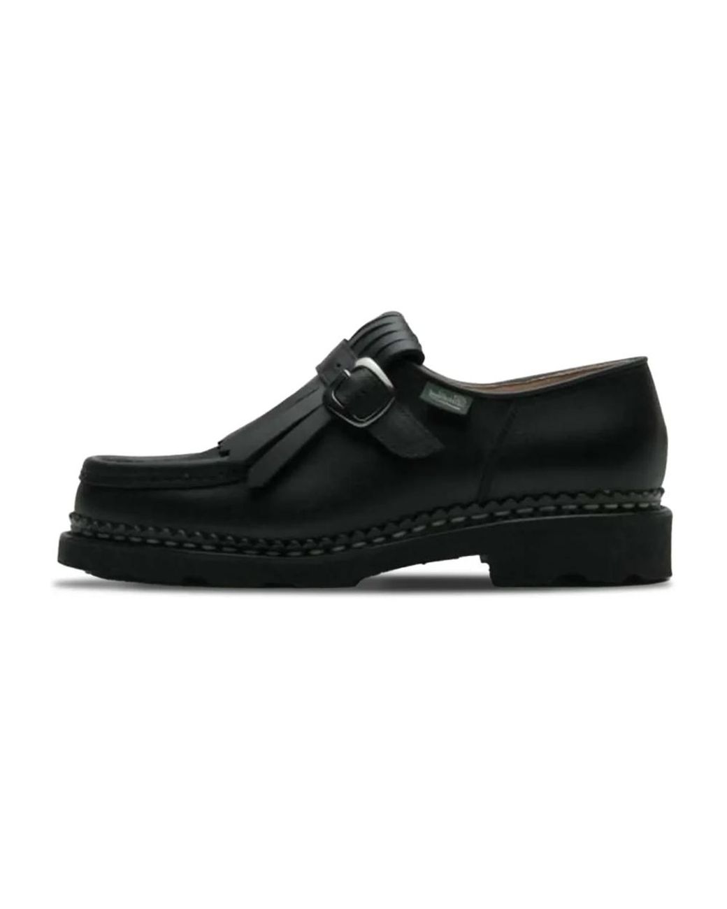 Paraboot Schoenen ,Zwart ,Leer Nyons Griff Loafer in het Black