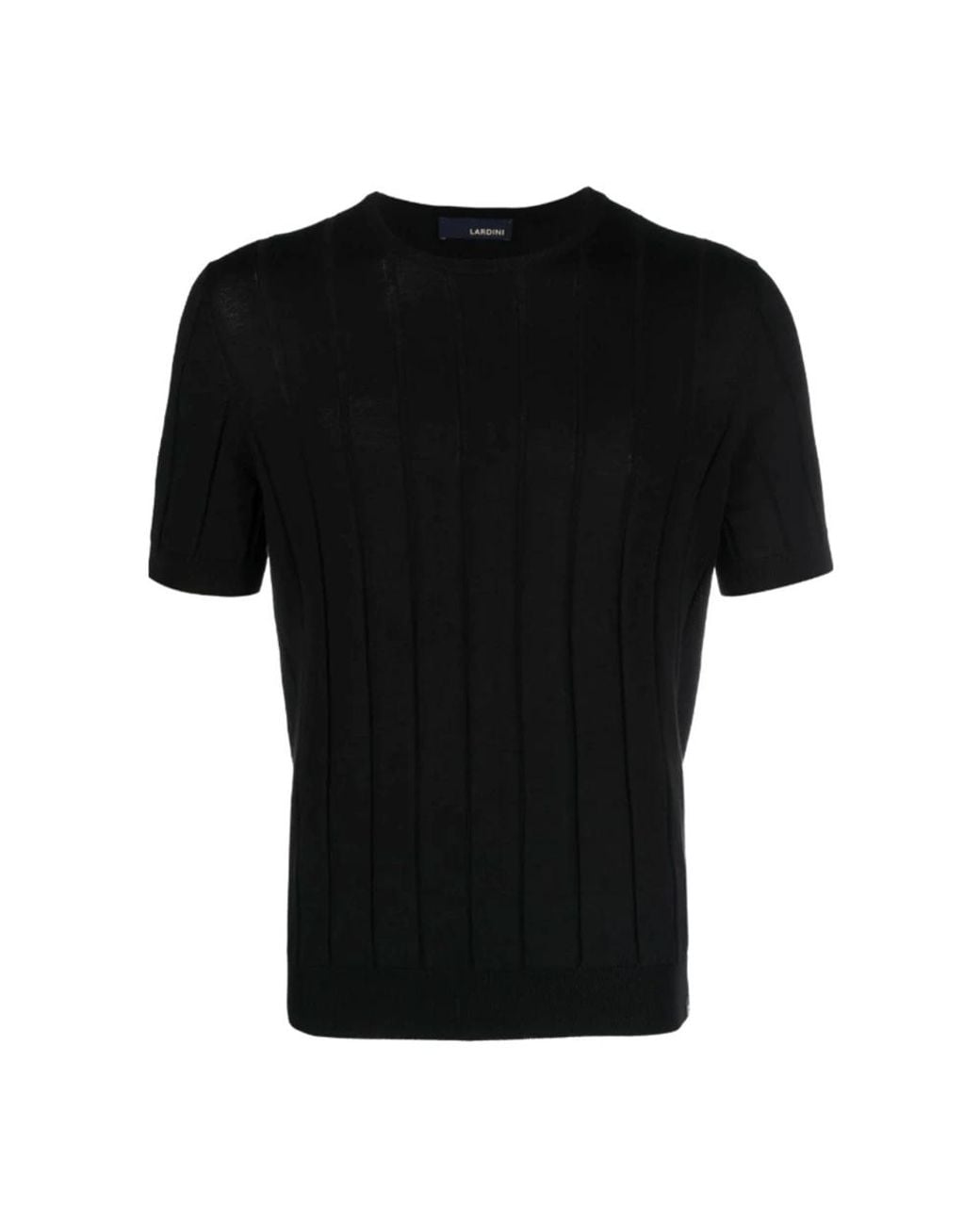 Lardini Black Round-Neck Knitwear for men