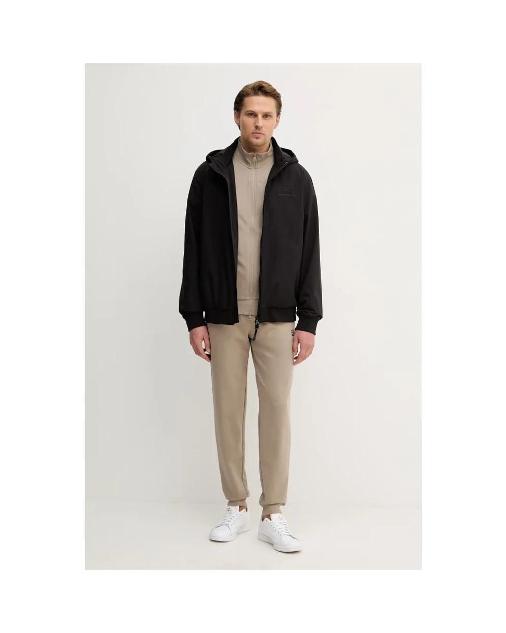 Light Jackets di EA7 in Black da Uomo