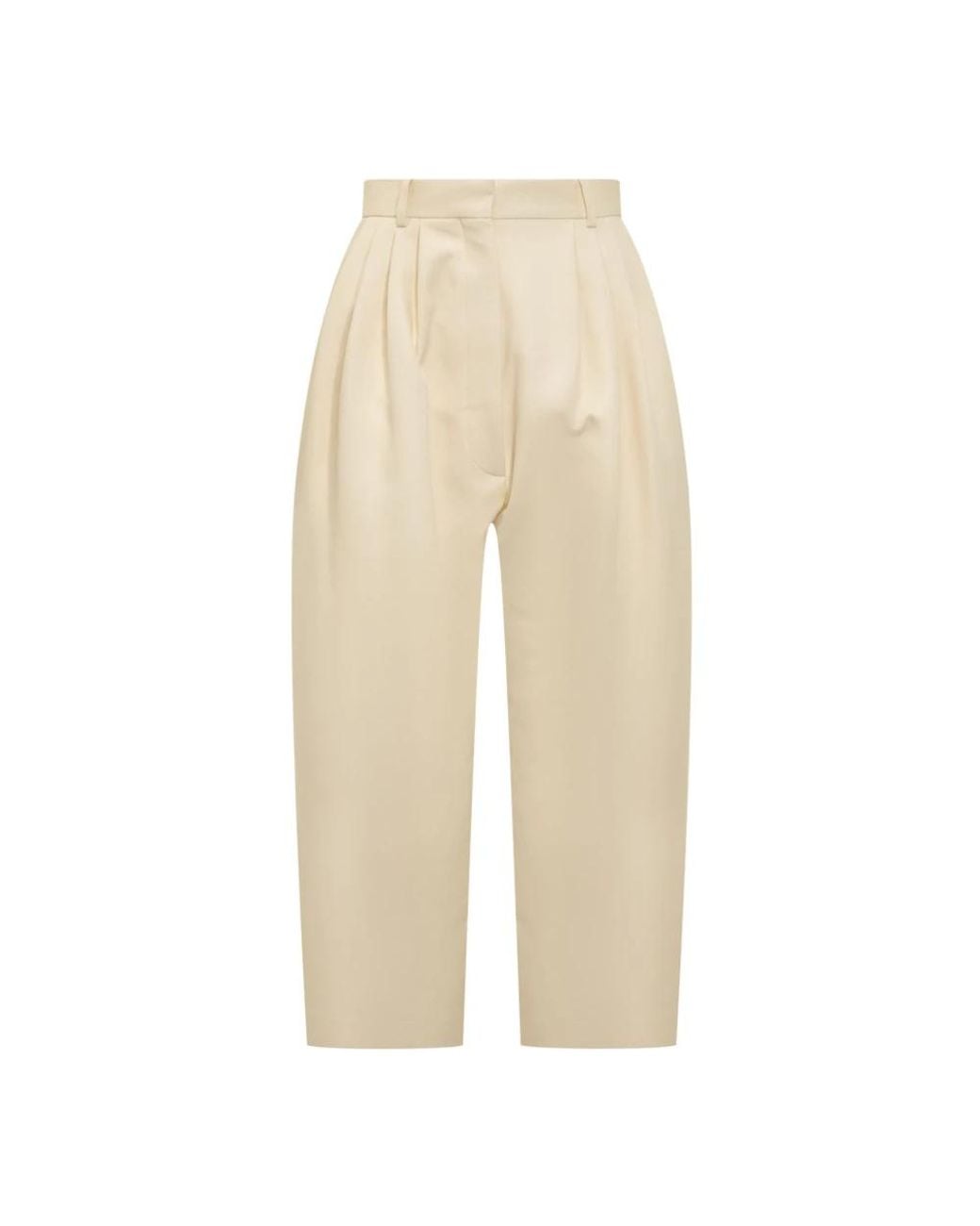 Calcaterra Natural Cropped Trousers