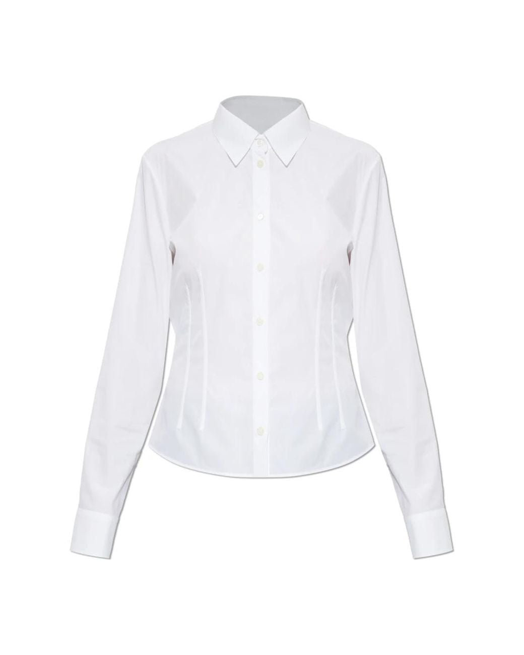 Jil Sander White Tailliertes Hemd