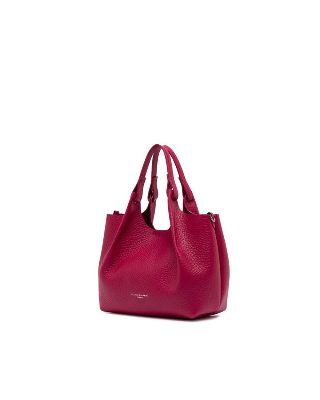 Gianni Chiarini Tassen ,Roze ,Leer Dua Bag in het Red