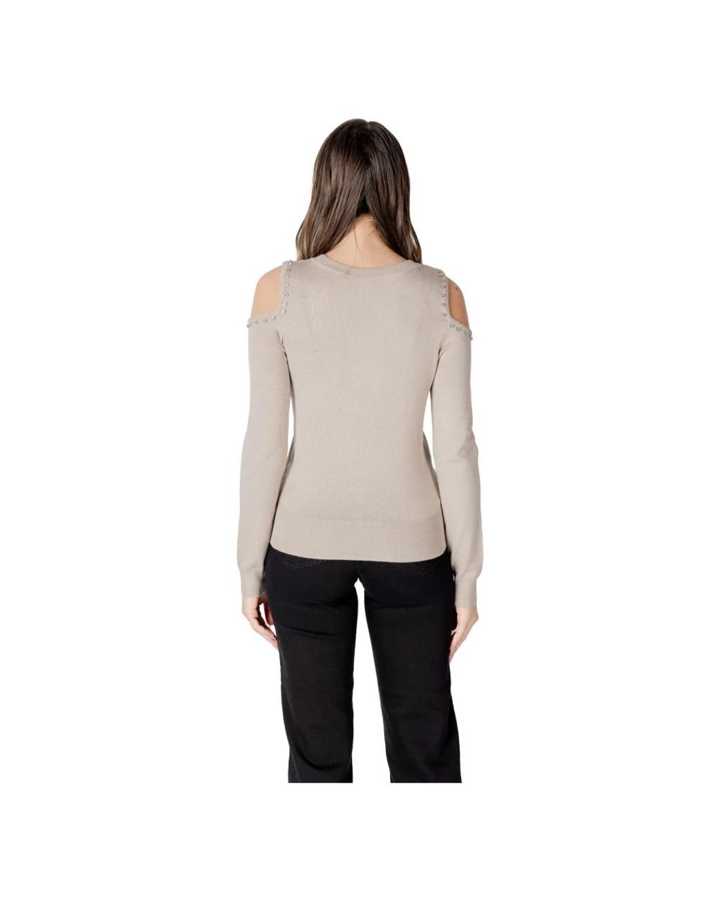 ONLY Natural Round-Neck Knitwear