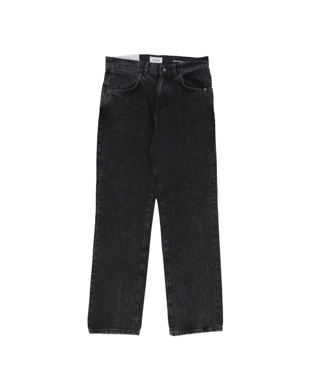 AMISH Black Straight Fit Jeans for men