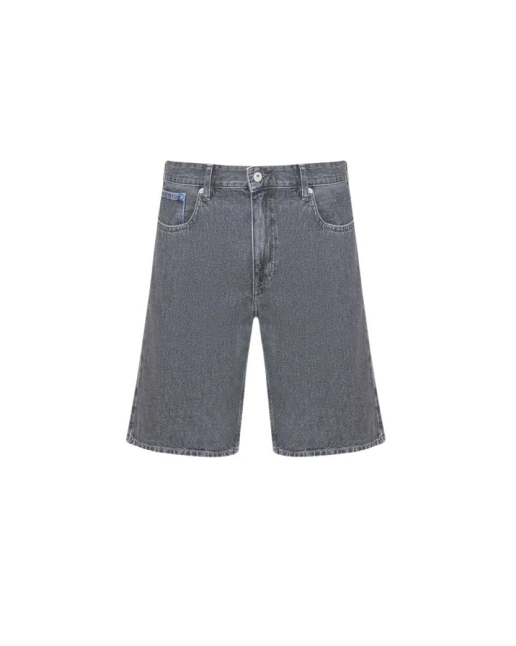 Karl Lagerfeld Gray Denim Shorts for men