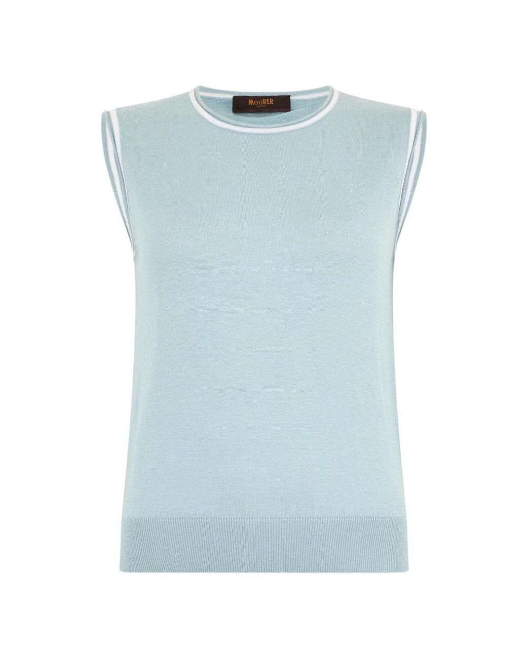 Moorer Blue Round-Neck Knitwear