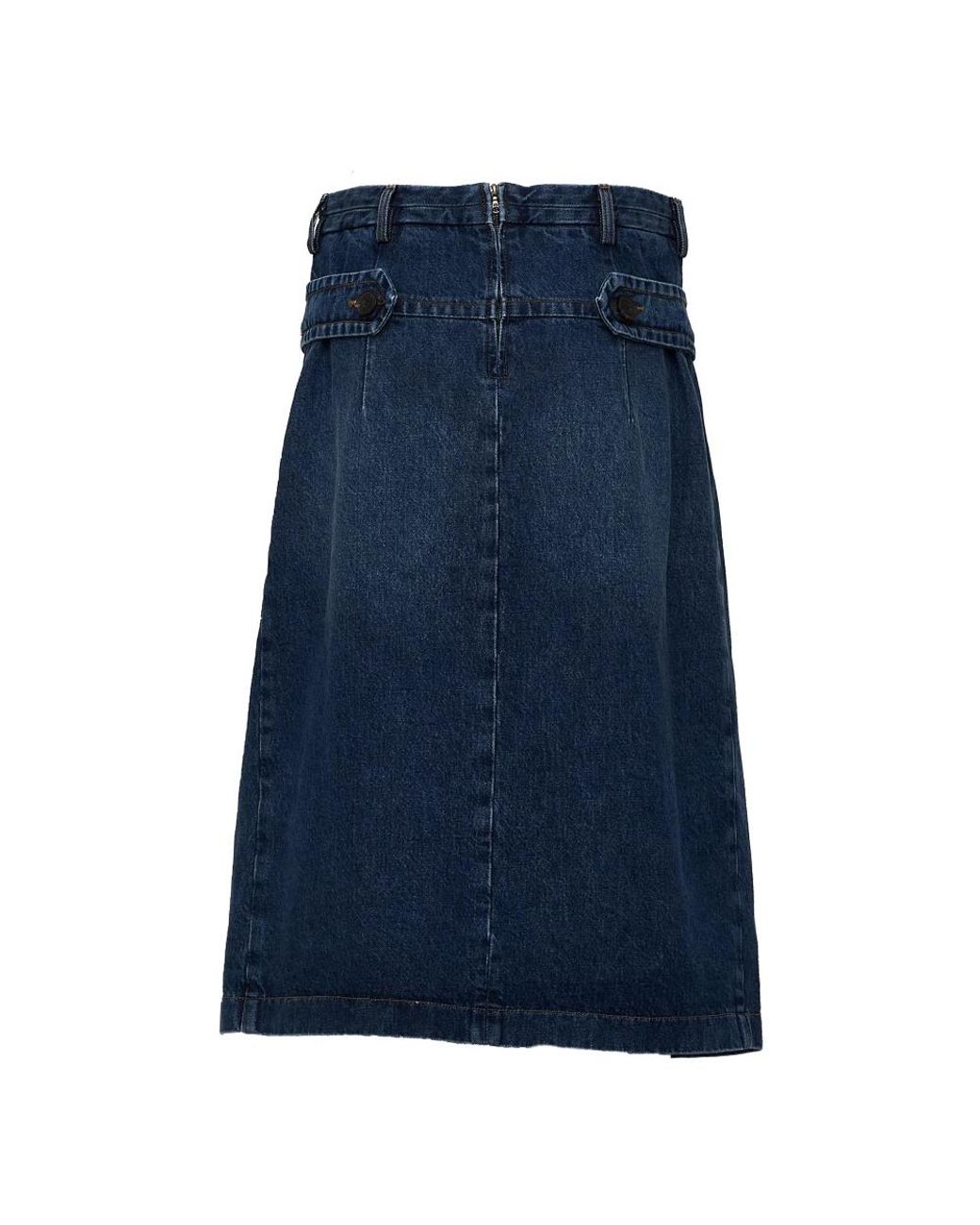 Dries Van Noten Blue Denim Skirts