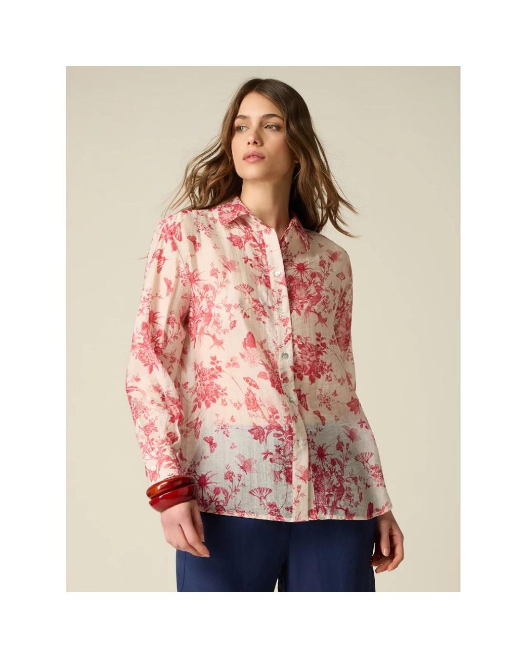 Shirts Oltre de color Pink
