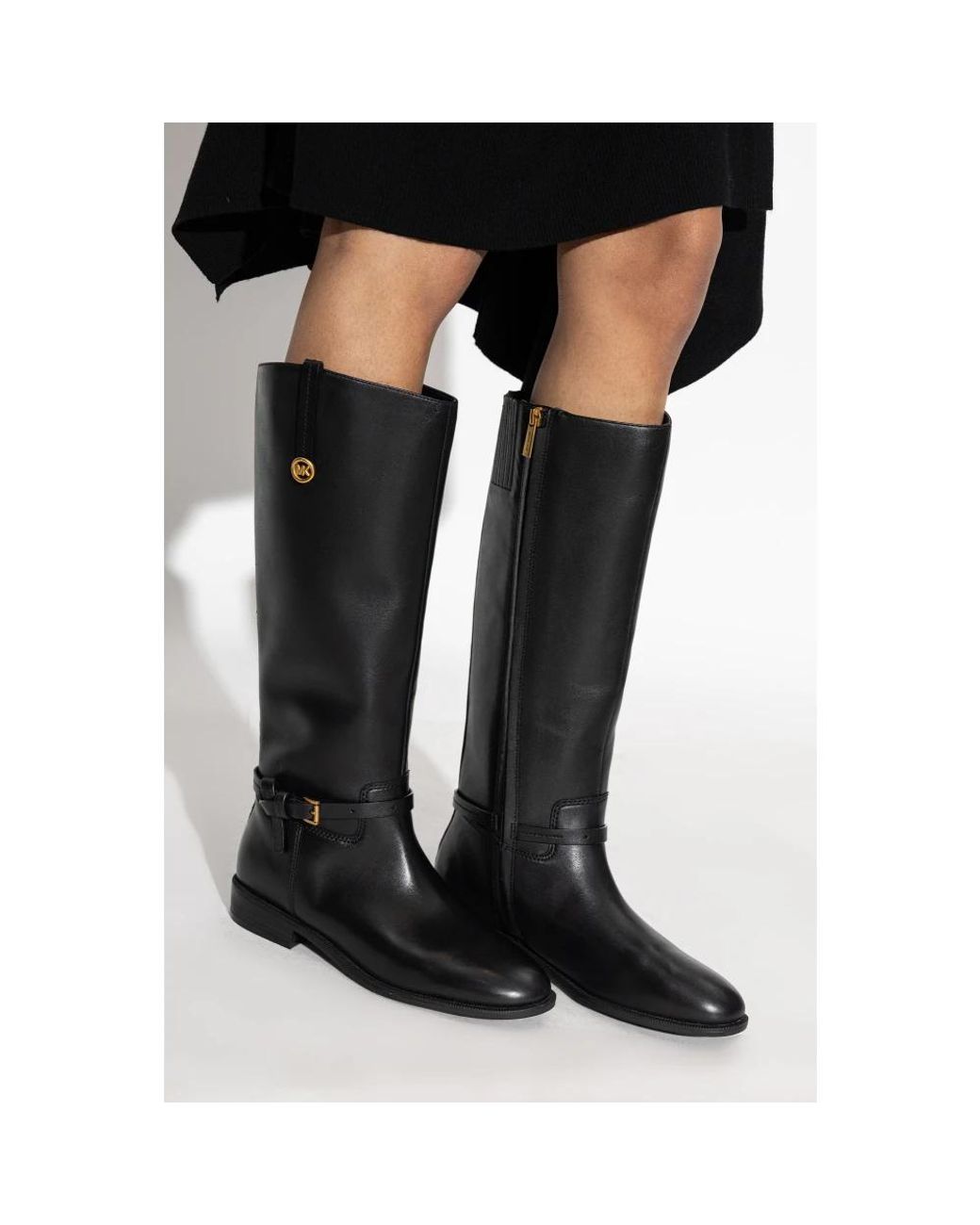 Michael Kors Black Beverly Flat Boot